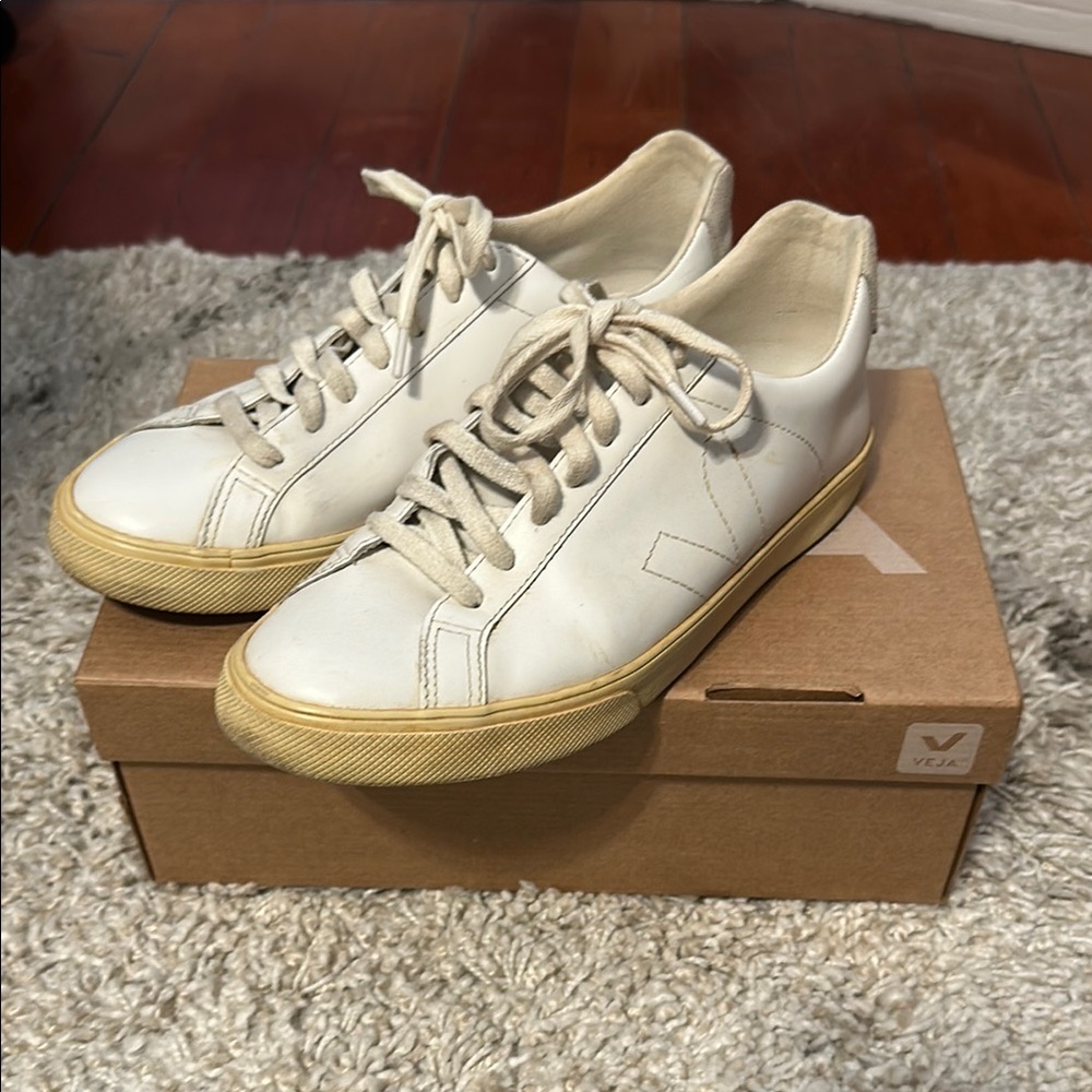 Veja Esplar Leather Extra White sneakers - size 9, EU 40